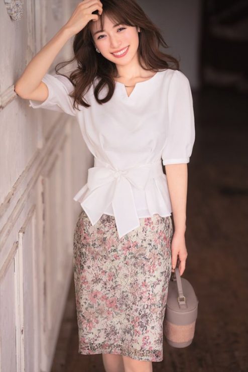 上班穿搭　裙子穿搭 ol套裝